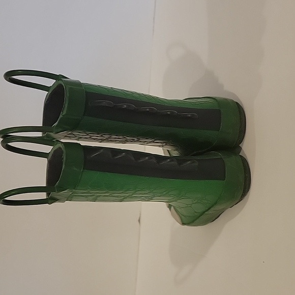 Target Dinosaur Boys Green Boots size 5 - Picture 3 of 6